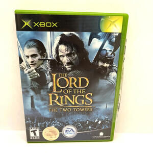 The Lord of the Rings The Two Towers XBOX Middle Earth Video Game No Manual